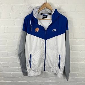 Nike Men's Colorblock Full Zip Windbreaker Hooded Jackets Long Sleeve Size L